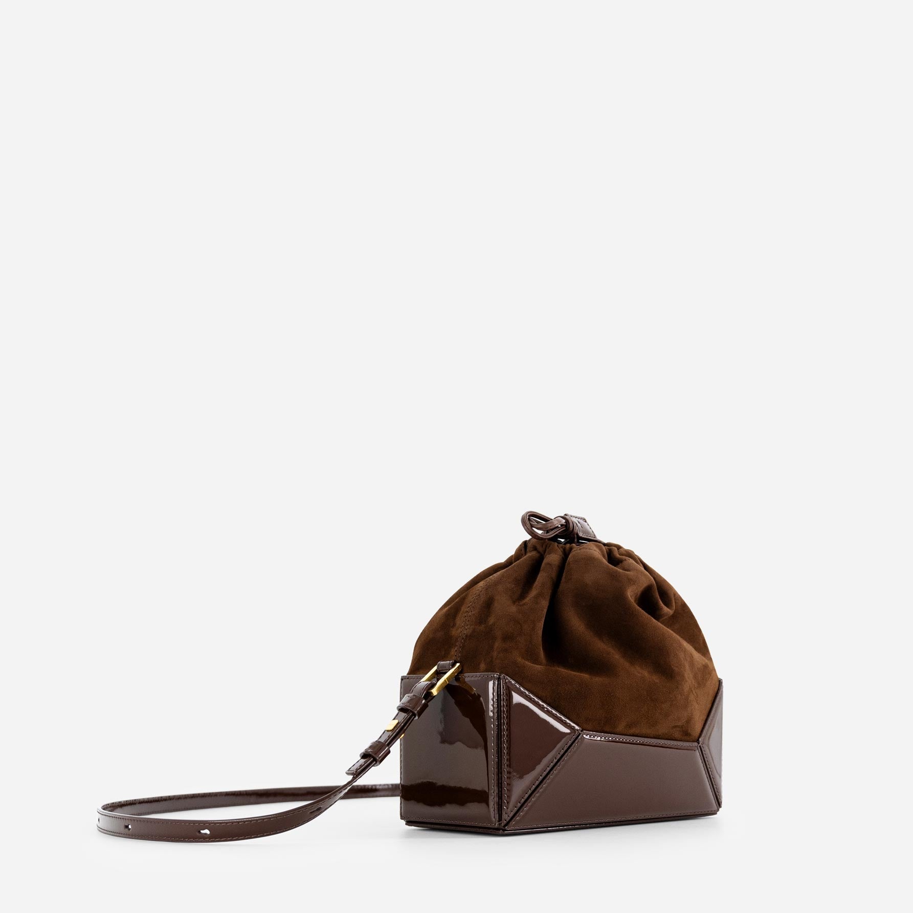 Naomi Pouch - Patent Brown