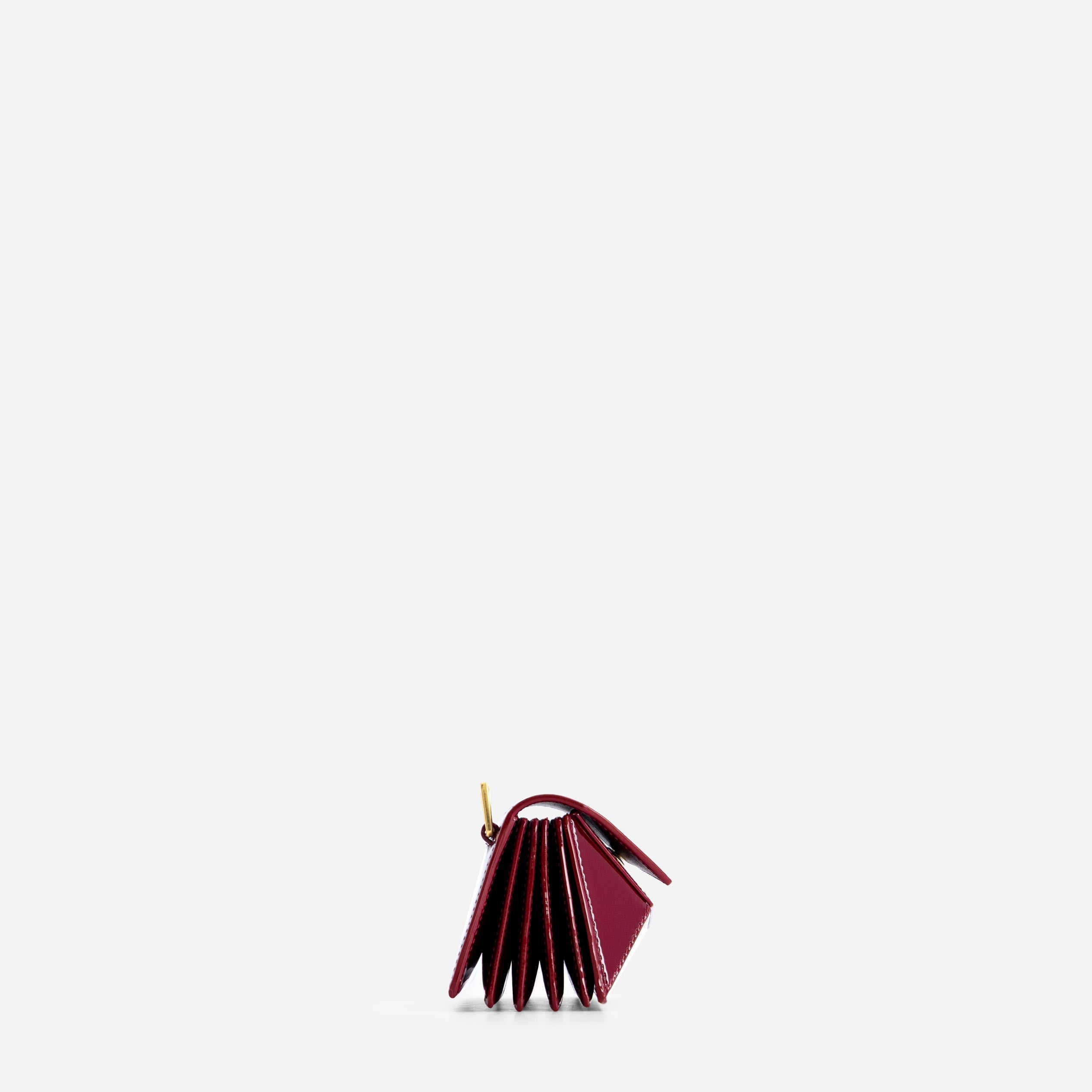 Naomi Mini Wallet - Patent Bordeaux