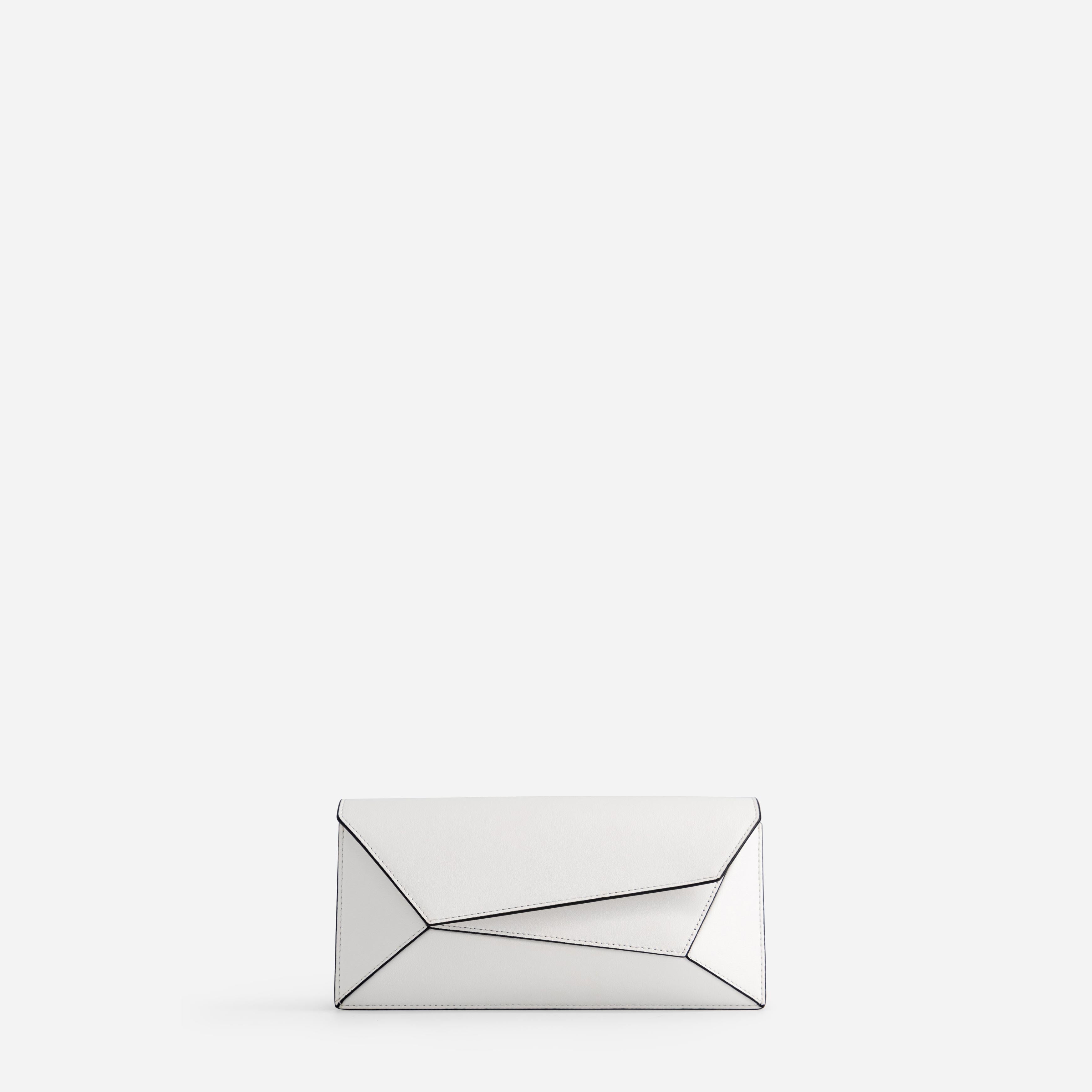 Naomi Long Purse - White
