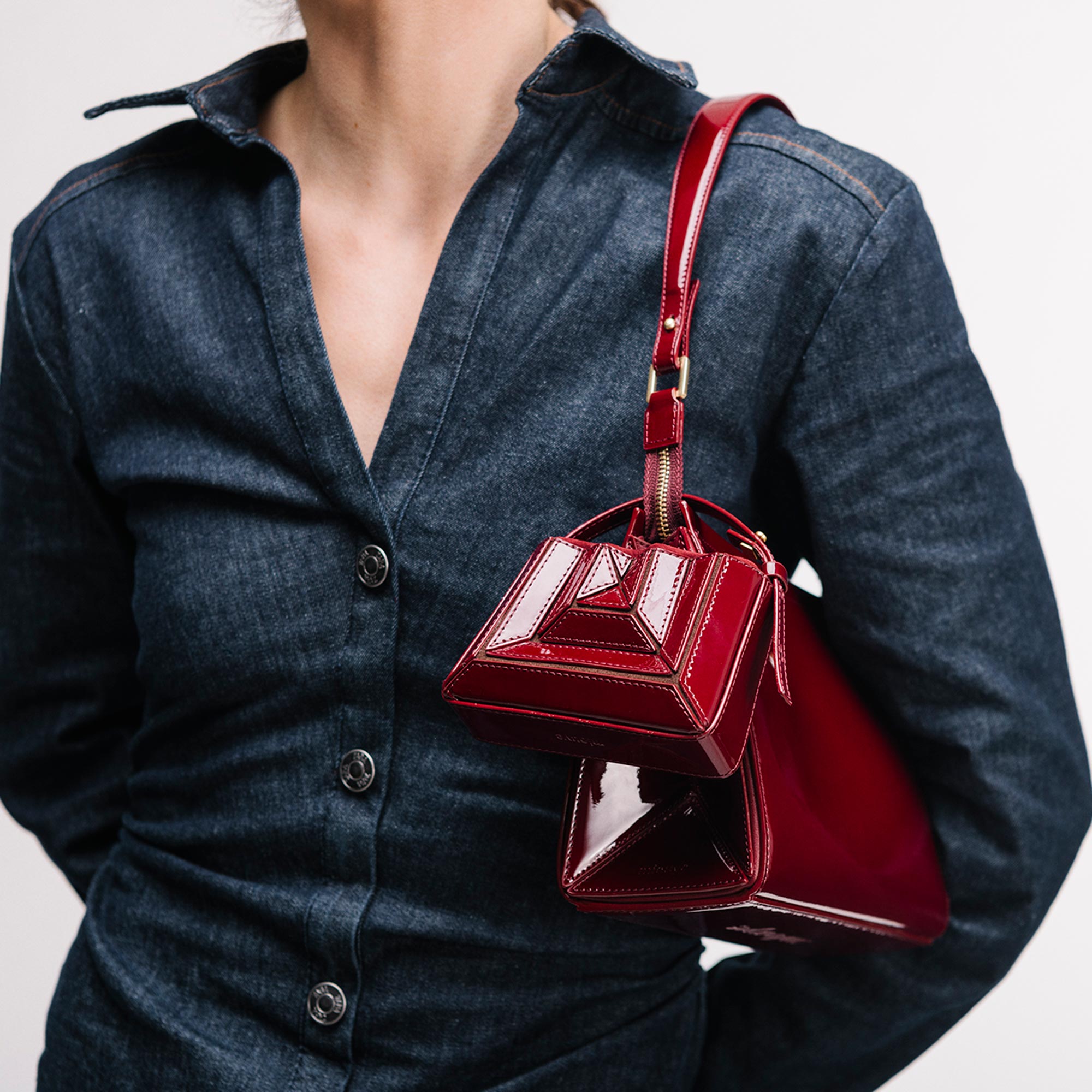 Sera Charm - Patent Bordeaux