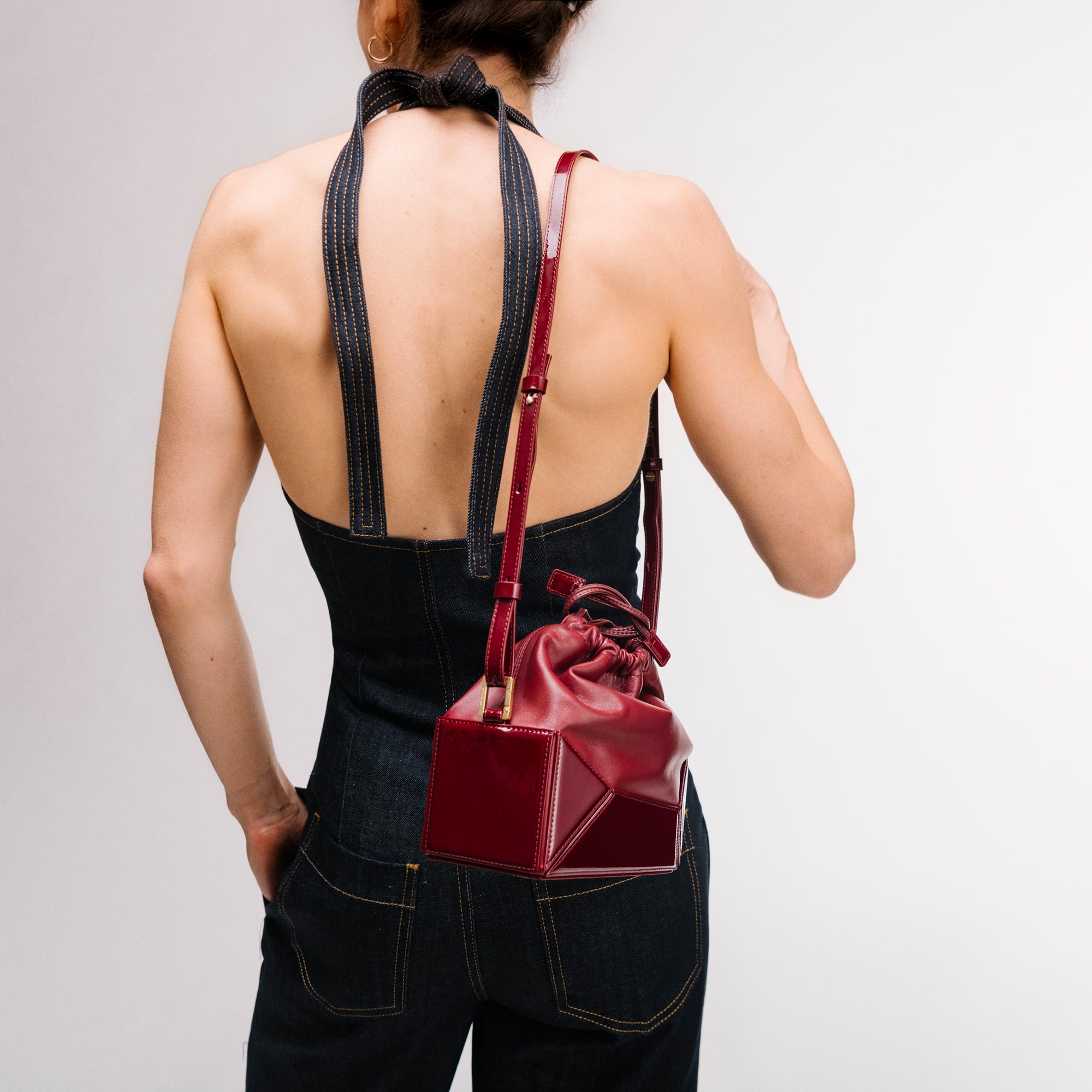 Naomi Pouch - Patent Bordeaux